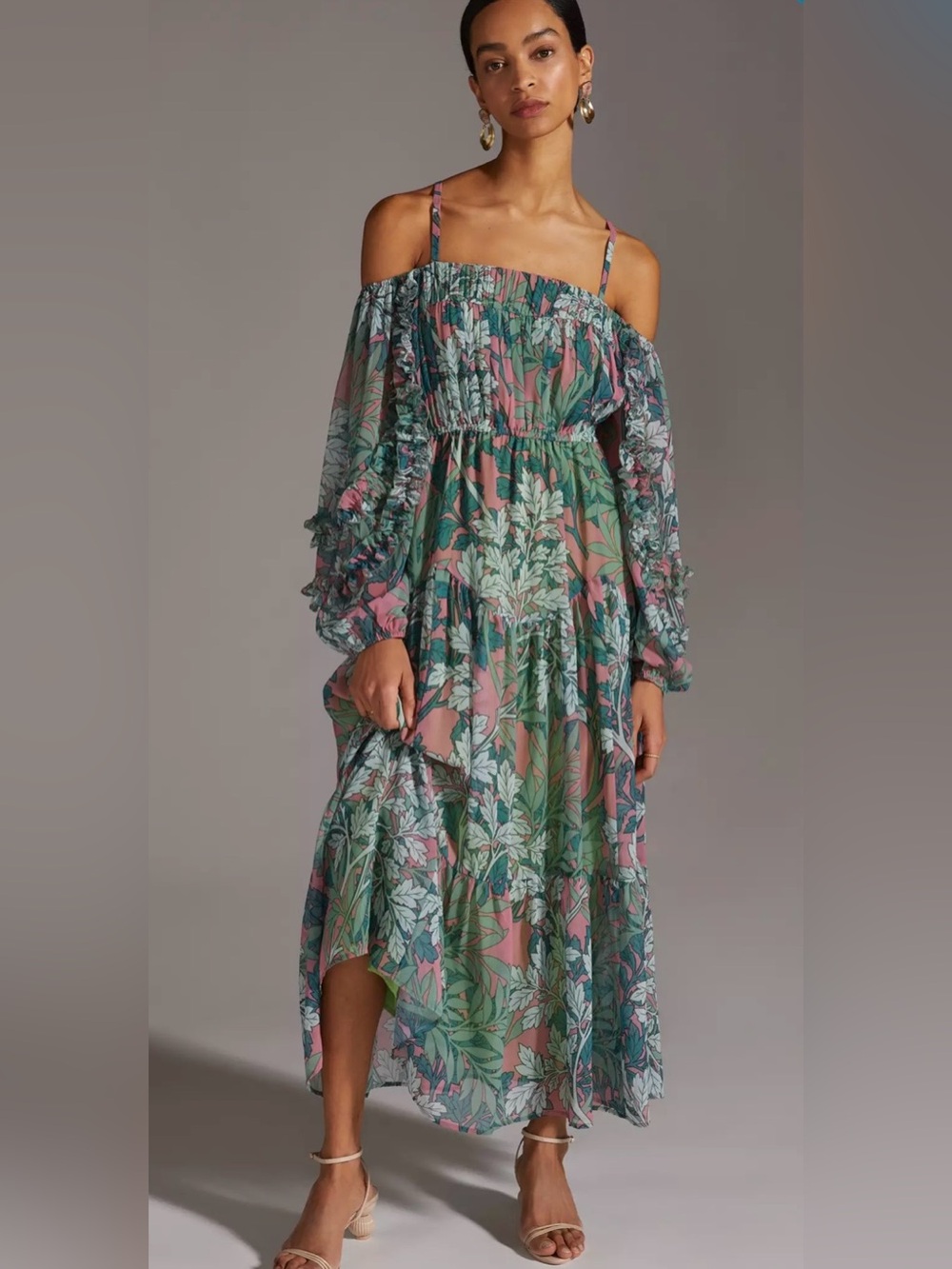 NWT Anthropologie Let Me Be floral boho dress XXS